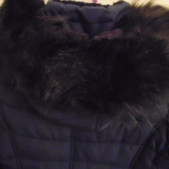 Brand New Below Zero Women Puffer Jacket &Hood, Tag Small, Fit XSMALL, Navy Blue - Picture 6 of 14